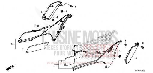 PANNEAU LATERAL NC750DG de 2016